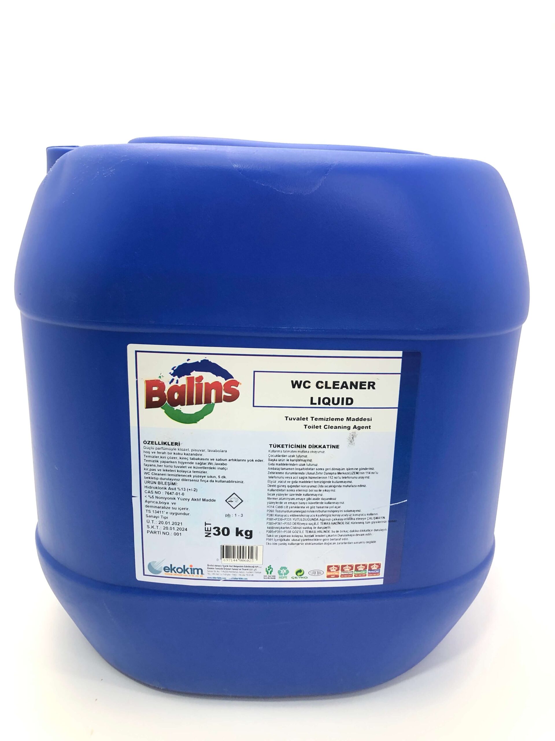 BALİNS WC CLEANER LIQUID PİSİVAR KLOZET 30 KG