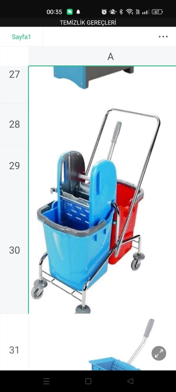 TEMİZLİK METAL ARABA
